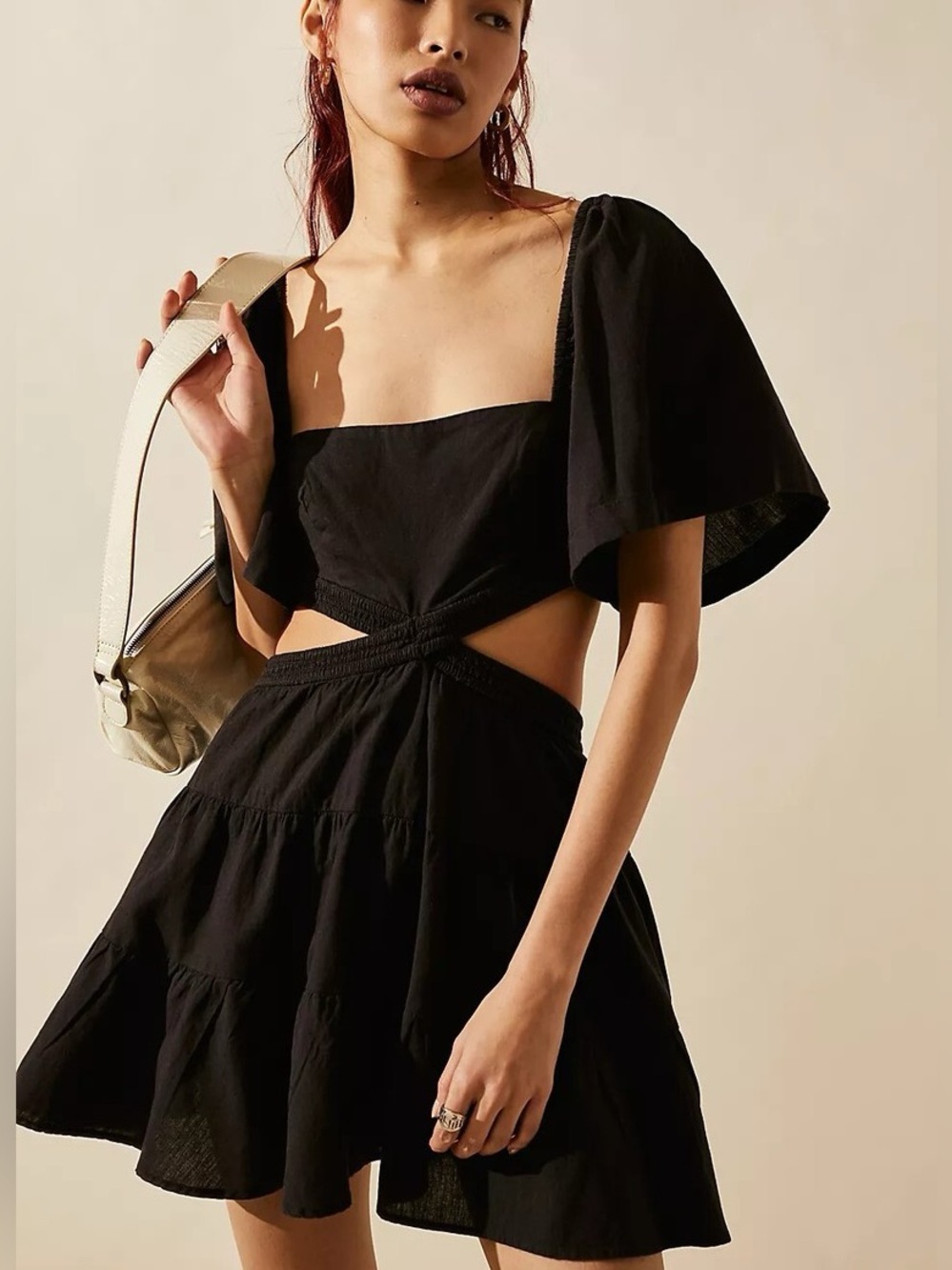 Free People Cross Of Sunlight cutout Dress
